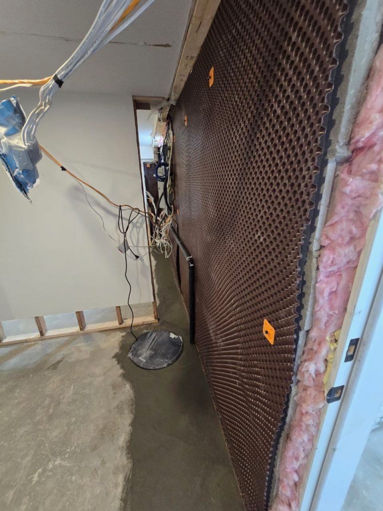 Interior Basement Waterproofing Bradford